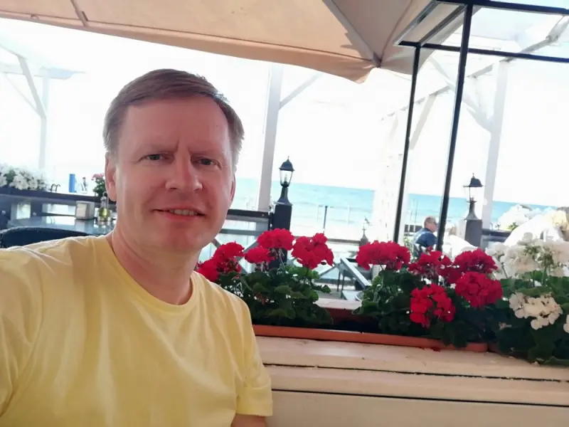 Отдыхаем. Прекрасный вид на Балтийское море. Июль 2019